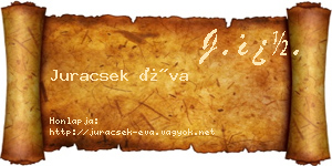 Juracsek Éva névjegykártya